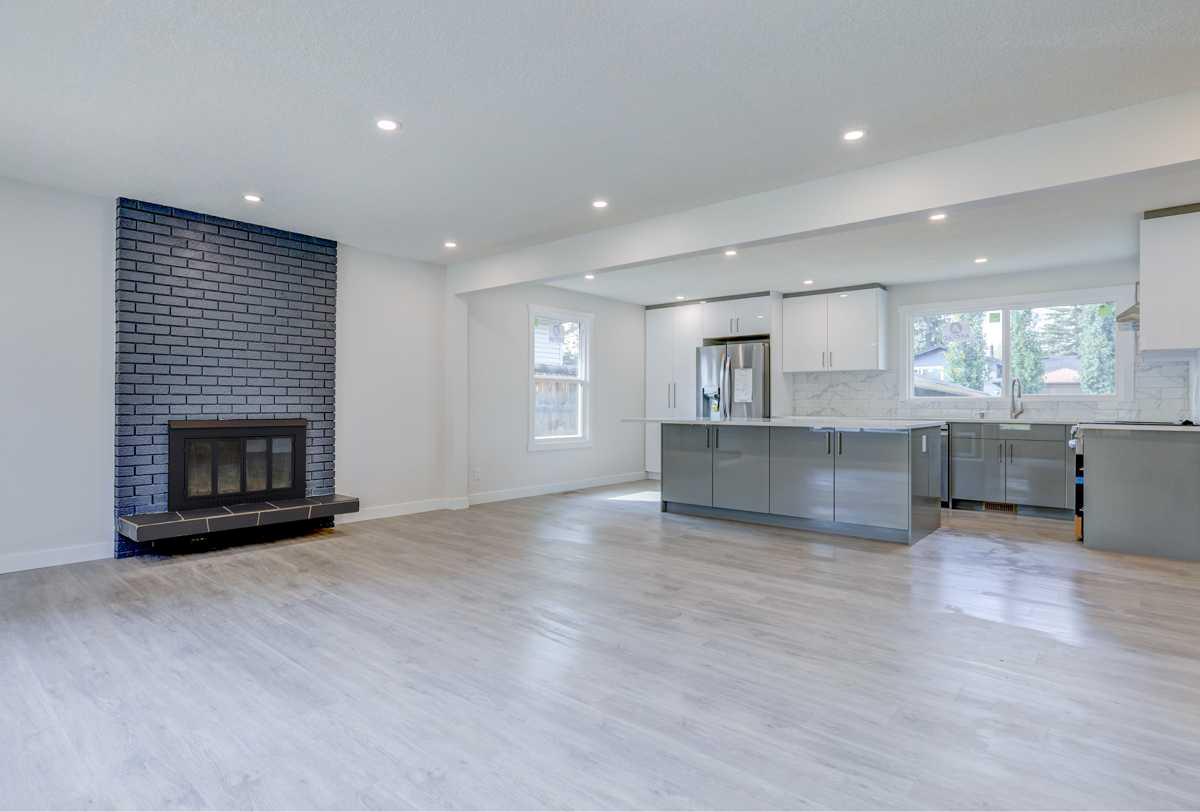 Open Living & Kitchen — after